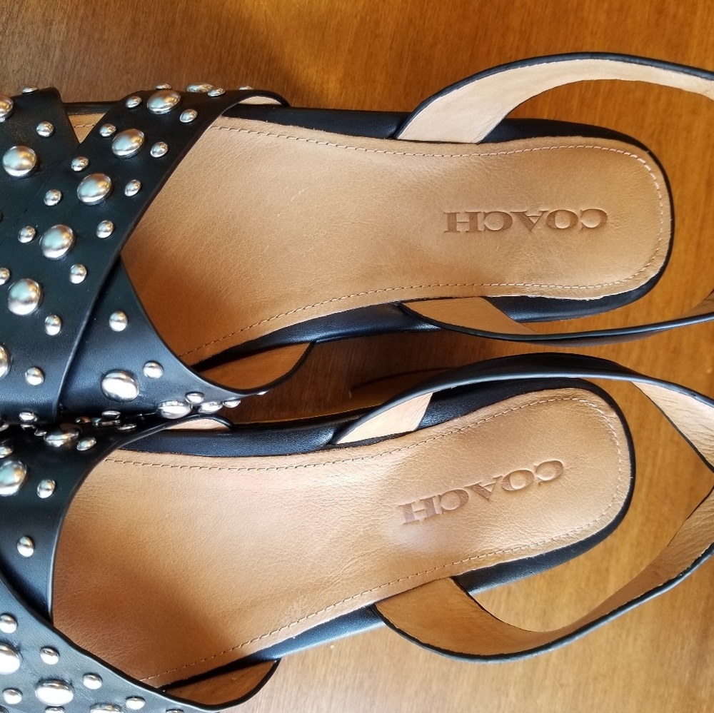 Coach Astor studded criss-cross platform sandal - Picture 6 of 8